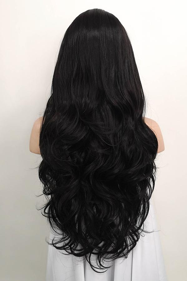 26" Natural Black Lace Front Synthetic Wig 20118 - StarLite Hair