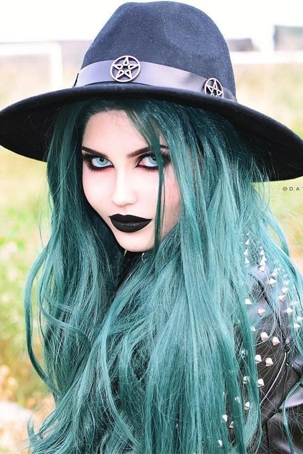 28" Deep Sea Green Lace Front Synthetic Wig 10153 - StarLite Hair