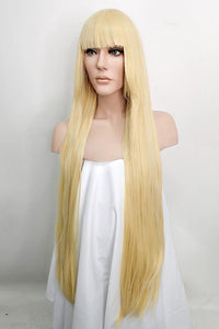 36" Blonde Fashion Synthetic Hair Wig 40041