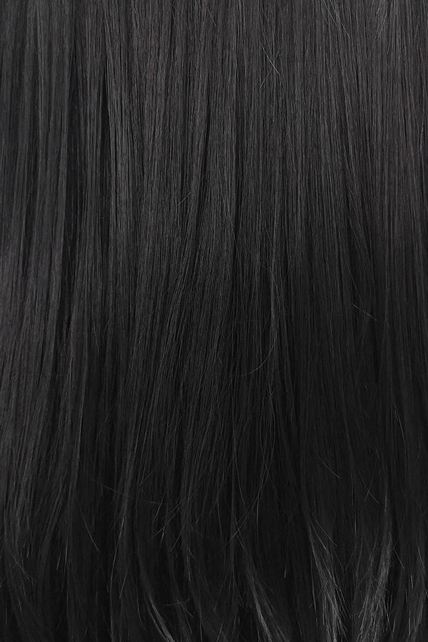 24" Jet Black Lace Front Synthetic Hair Wig 20001
