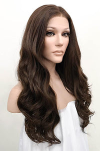 24" Mixed Brunette  Lace Front Synthetic Wig 20069 - StarLite Hair