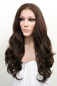 24" Mixed Brunette  Lace Front Synthetic Wig 20069 - StarLite Hair