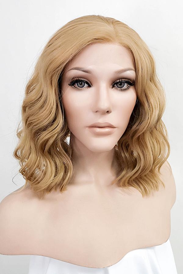 14" Dark Flaxen Lace Front Synthetic Wig 10180