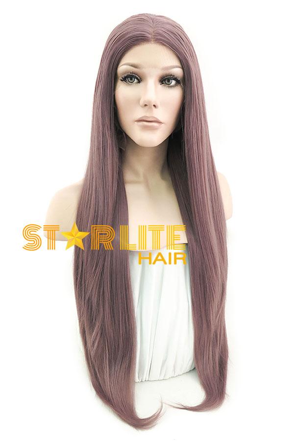 28" Ash Purple Lace Front Synthetic Wig 10216 - StarLite Hair