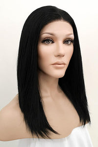 16" Jet Black Lace Front Synthetic Hair Wig 20130 - StarLite Hair