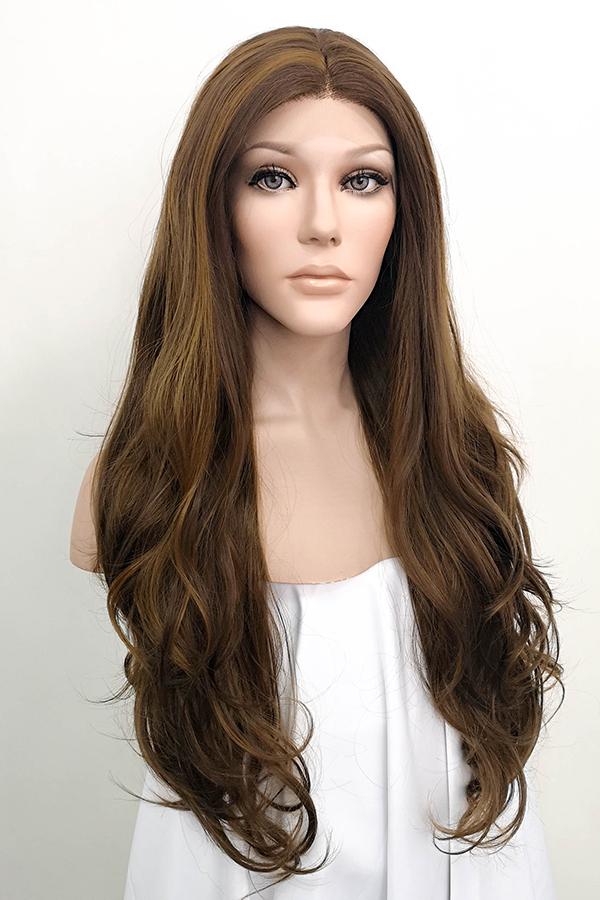 26" Mixed Brunette Lace Front Synthetic Wig 20147 - StarLite Hair