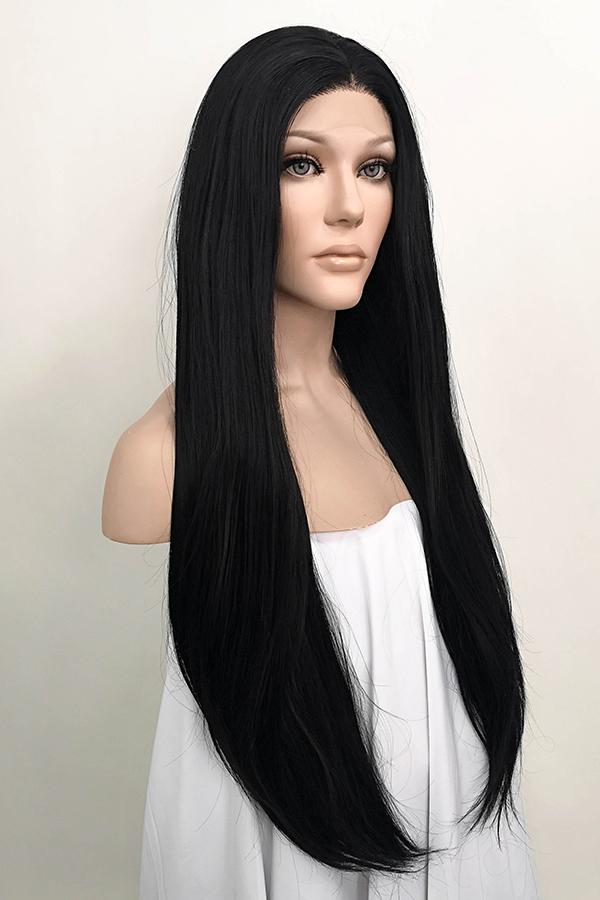 30" Jet Black Lace Front Synthetic Hair Wig 20151 - StarLite Hair