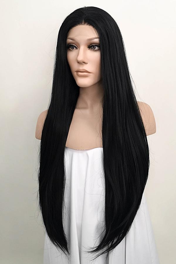 30" Jet Black Lace Front Synthetic Hair Wig 20151 - StarLite Hair