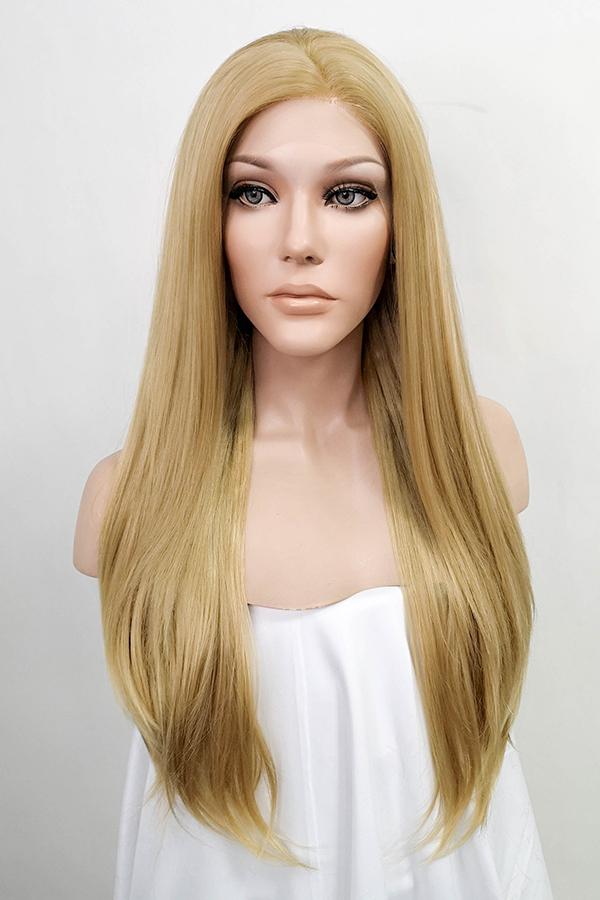 24" Medium Blonde Lace Front Synthetic Wig 20153