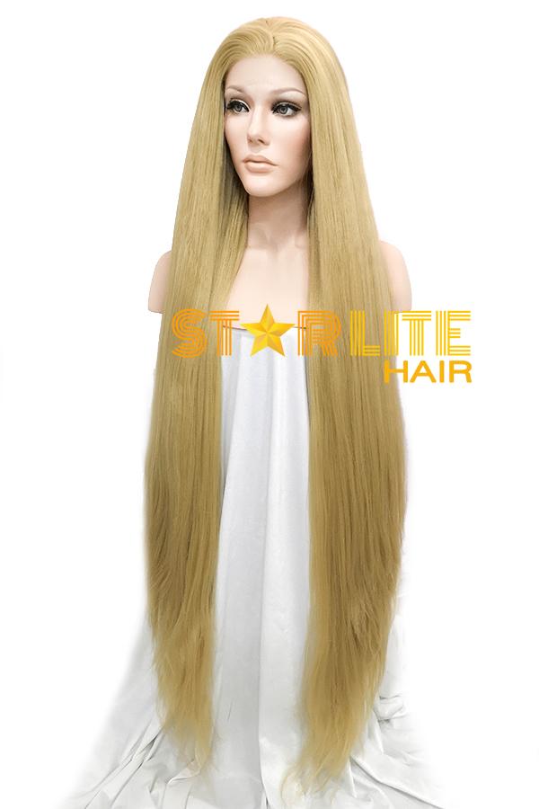 42" Blonde Yaki Lace Front Synthetic Wig 10059 - StarLite Hair