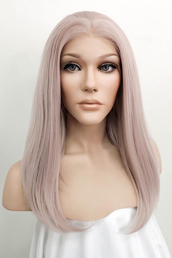 16" Pinkish Grey Lace Front Synthetic Hair Wig 10149 - StarLite Hair