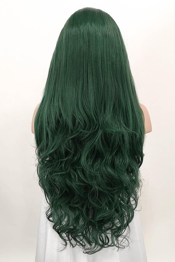 28" Deep Sea Green Lace Front Synthetic Wig 10153 - StarLite Hair