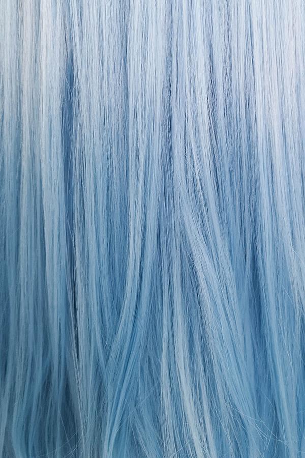 30" Light Blue Lace Front Synthetic Wig 10187