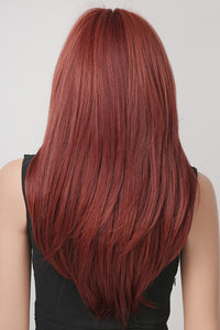 24" Mixed Red Fashion Synthetic Hair Wig 50254