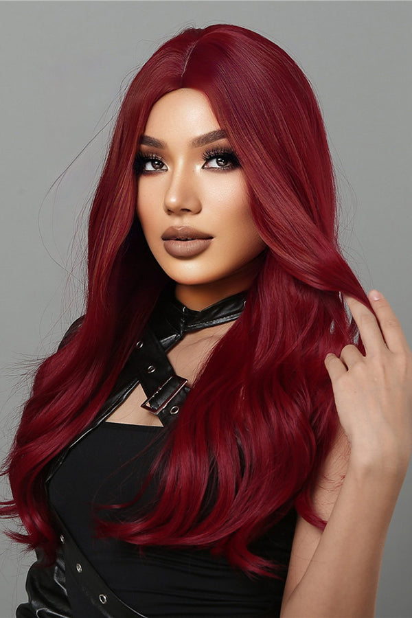 24" Red Fashion Synthetic Hair Wig 50268