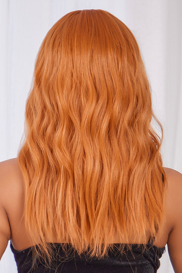 22" Orange Fashion Synthetic Hair Wig 50267